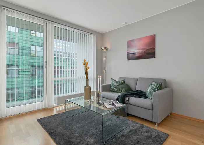 Daire Bjorvika Apartments, Solsiden Area, Center *