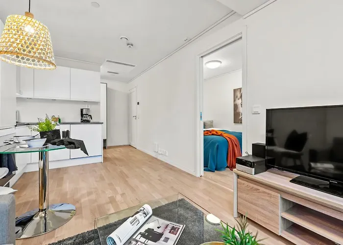 Daire Bjorvika Apartments, Solsiden Area, Center